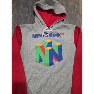 Nintendo 64 2018 Men's SIze Small Vintage Style Hoodie
